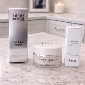 DIOR Luxe Skincare Trio ✨ Backstage Primer + Capture Totale + La Mousse Cleanser